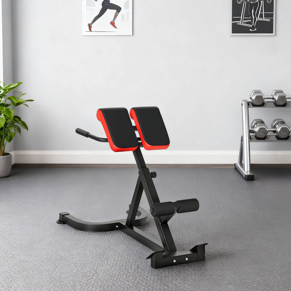 SPORTNOW Red 5-Level Adjustable Heavy-Duty Home Gym Roman Chair Image 4