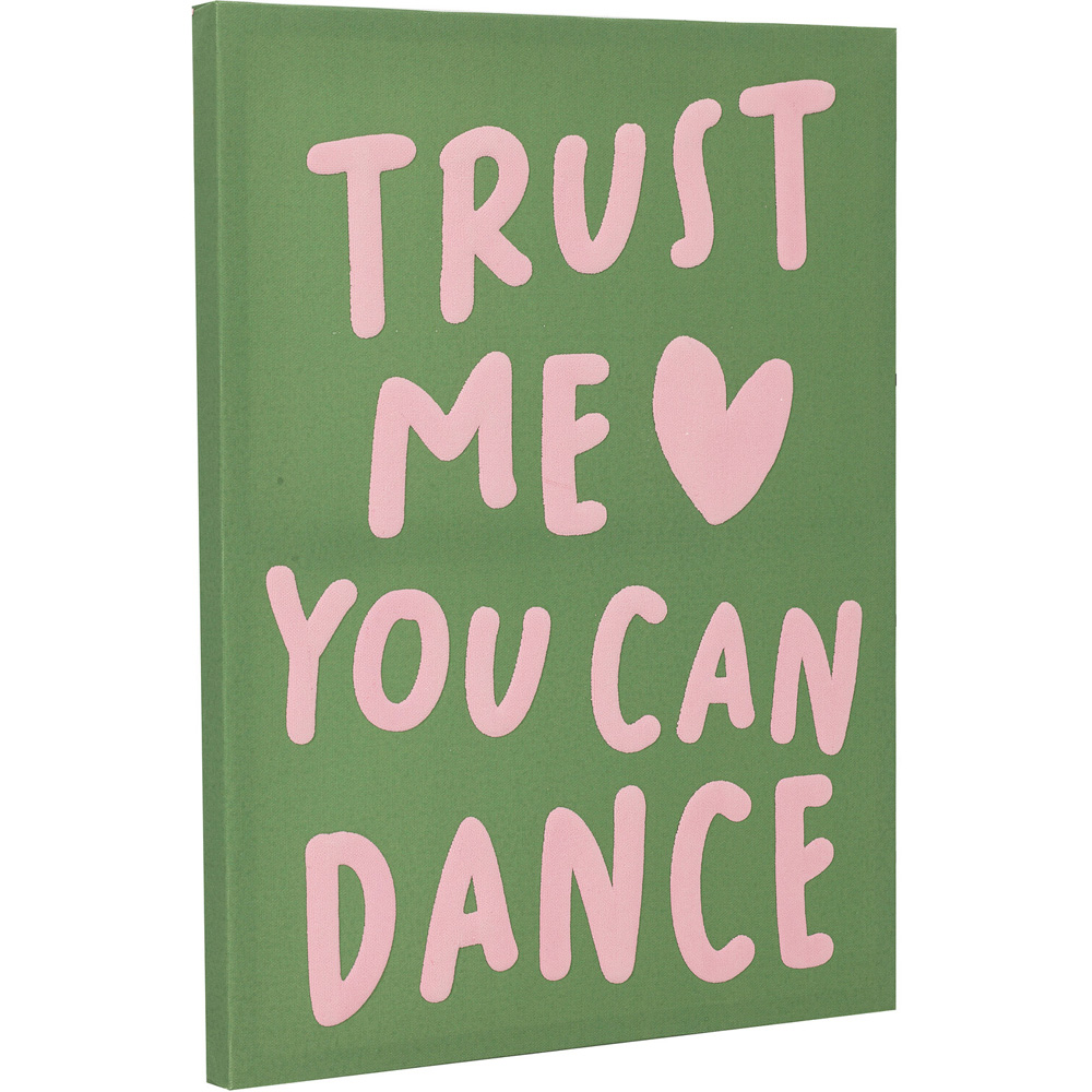 Textured Fun Slogan Printed Canvas Image 6