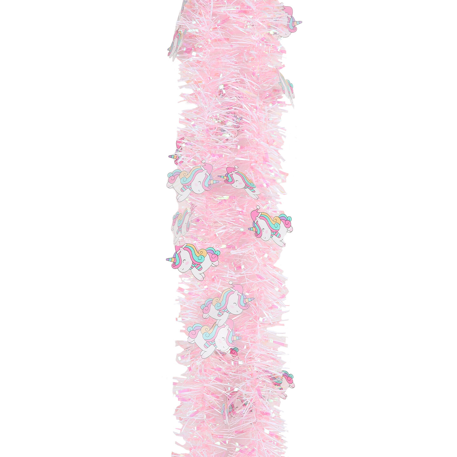 Pink Unicorn Tinsel 2m Image 1