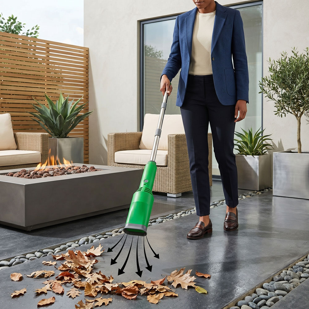 Avilo White Turbo Air Broom 5V Image 4