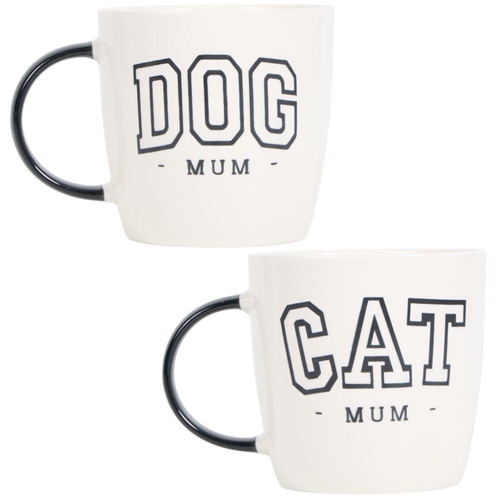 Pet Mum Mug White and Black Image 1