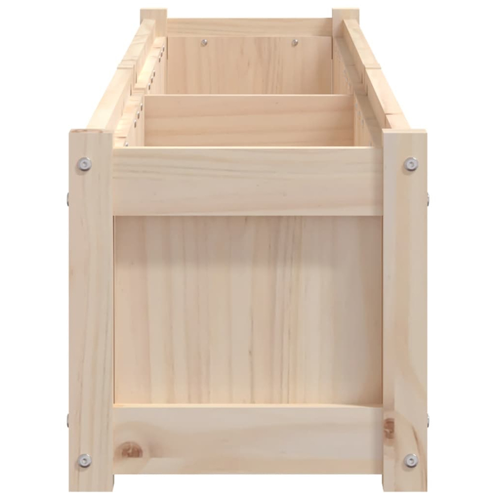 vidaXL Brown Solid Pine Raised Garden Planter 180 x 31 x 31cm Image 5