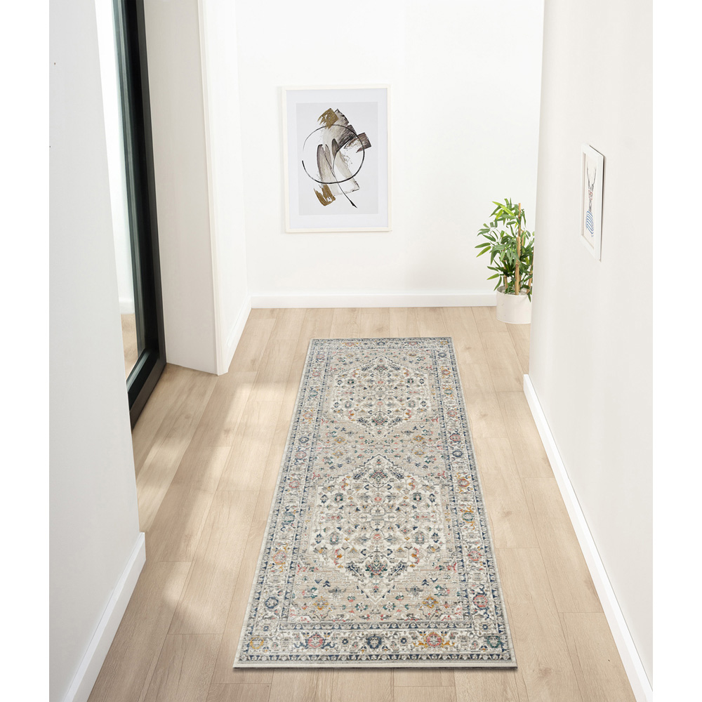 Portland Urco Nico Nuevo Cream Textured Runner Rug 66 x 200cm Image 4
