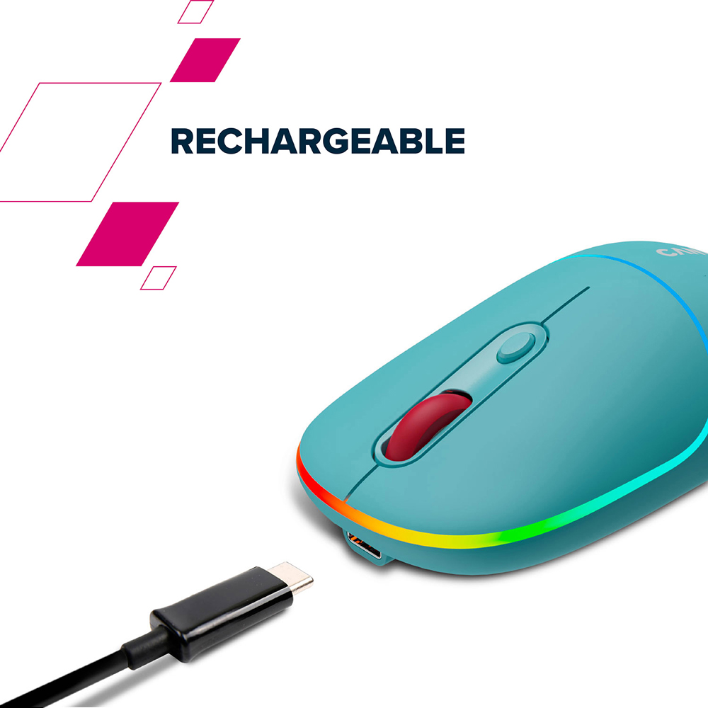 Canyon MW-22 Pearl Rose Rechargeable Dual Mode Wireless Mouse Image 4