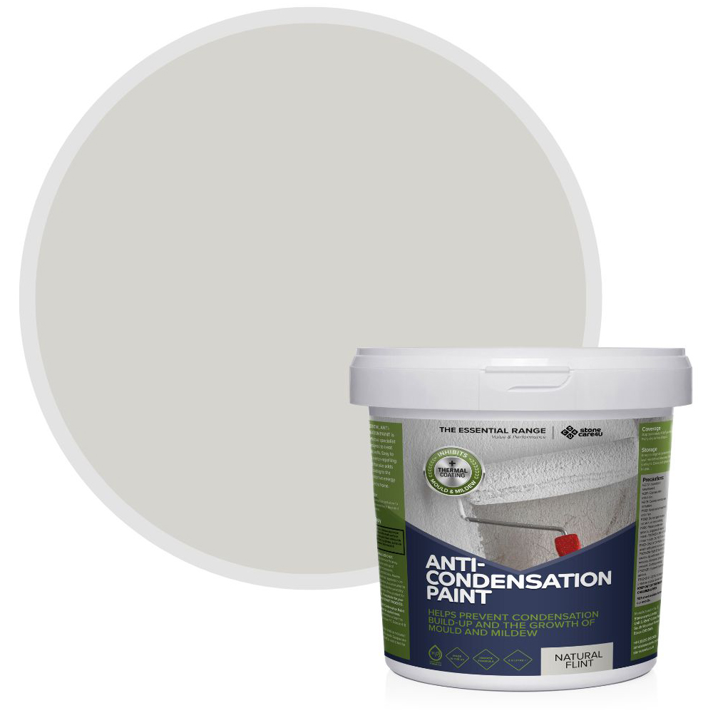 StoneCare4U Essential Walls & Ceilings Natural Flint Anti Condensation Paint 2.5L Image 1