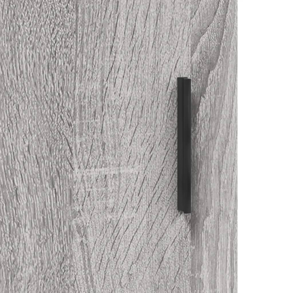 vidaXL 2 Door Grey Highboard Image 7