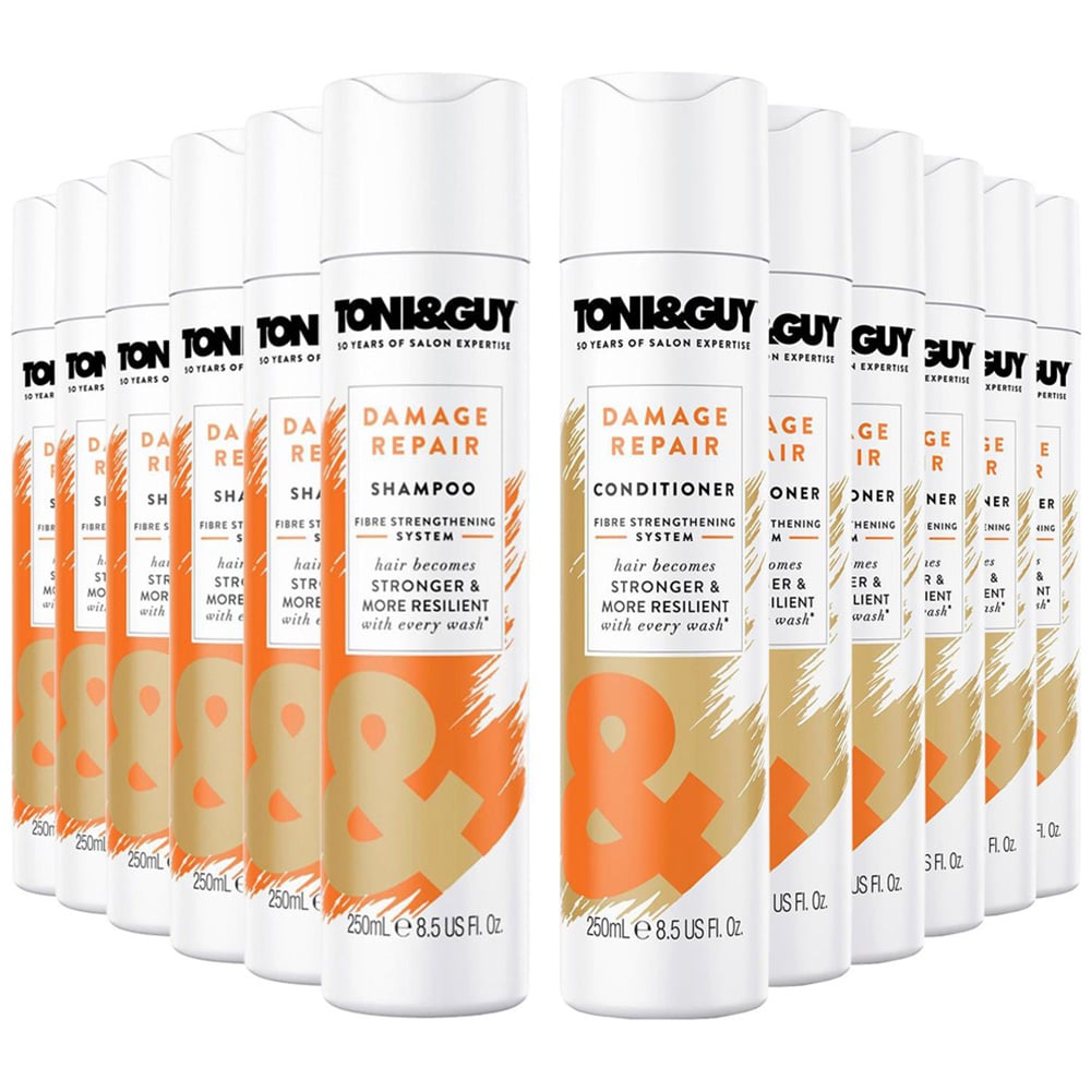 Toni & Guy Volume Addiction Shampoo and Conditioner Set 250ml 6 Pack Image 1