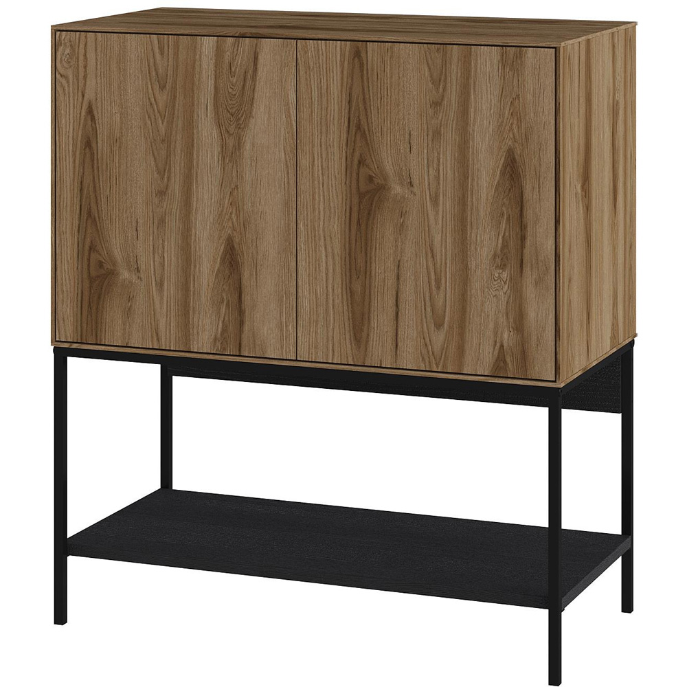 Decortie Amira 2 Door Single Shelf Deep Oud Console Table Image 2