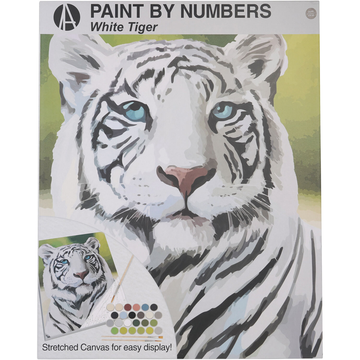 Paint by Numbers Lion or White Tiger Image 1