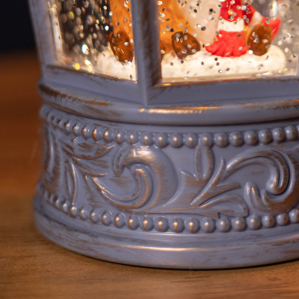 Samuel Alexander Blue Water Spinner Cute Reindeer Scene Lantern Christmas Decoration 26cm Image 6