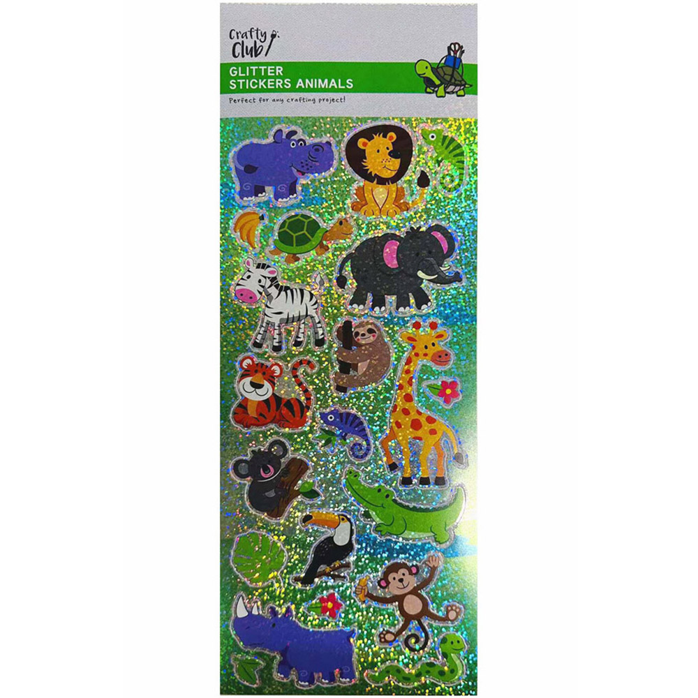 Crafty Club Glitter Stickers - Animals Image 1