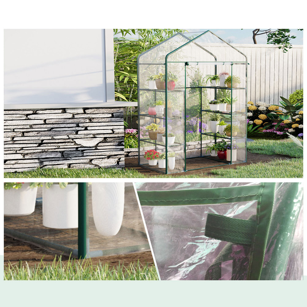 Outsunny PVC Steel 3 x 4ft Greenhouse Image 5