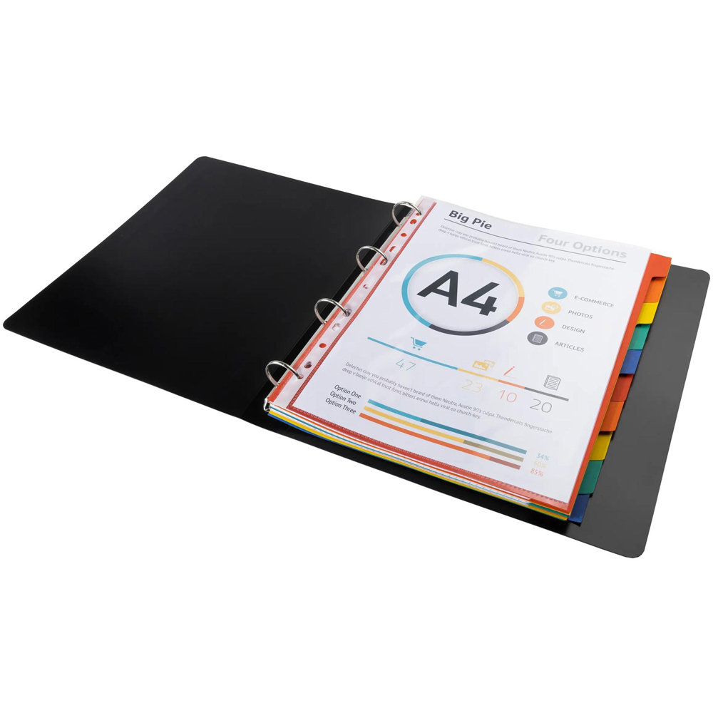 Exacompta Forever A4 Maxi 10 Sheet Assorted Colour Divider 25 Pack Image 2