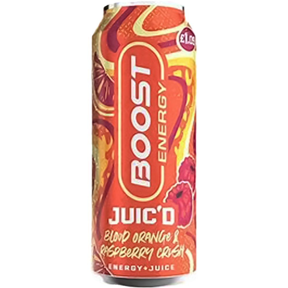 Boost Energy Juicd Orange and Raspberry 500ml Image