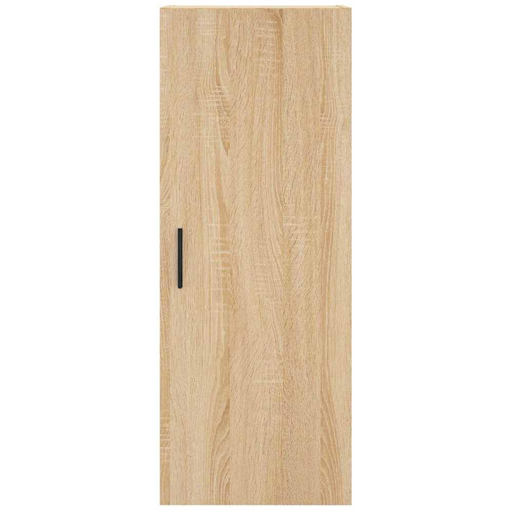 vidaXL Single Door Sonoma Oak Wall Mounted Slim Storage Cabinet Image 7