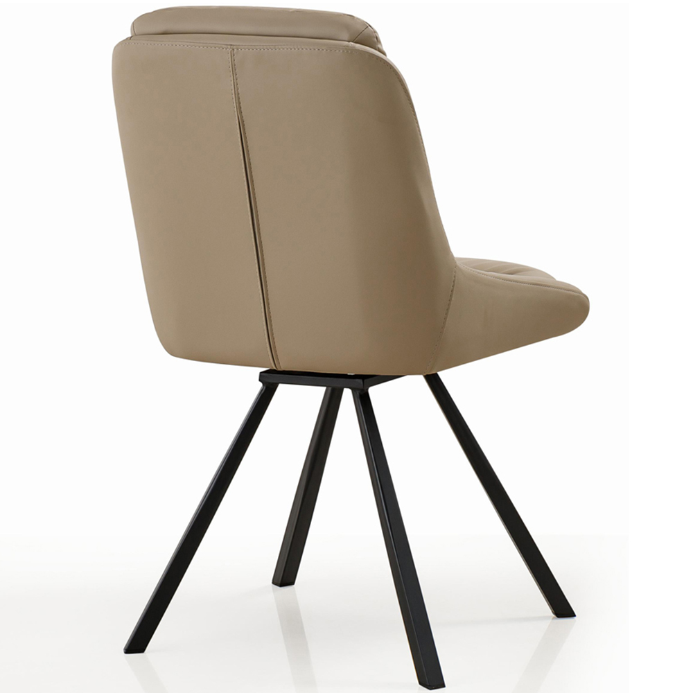 Portland Monza Cream Swivel Dining Chair Image 5