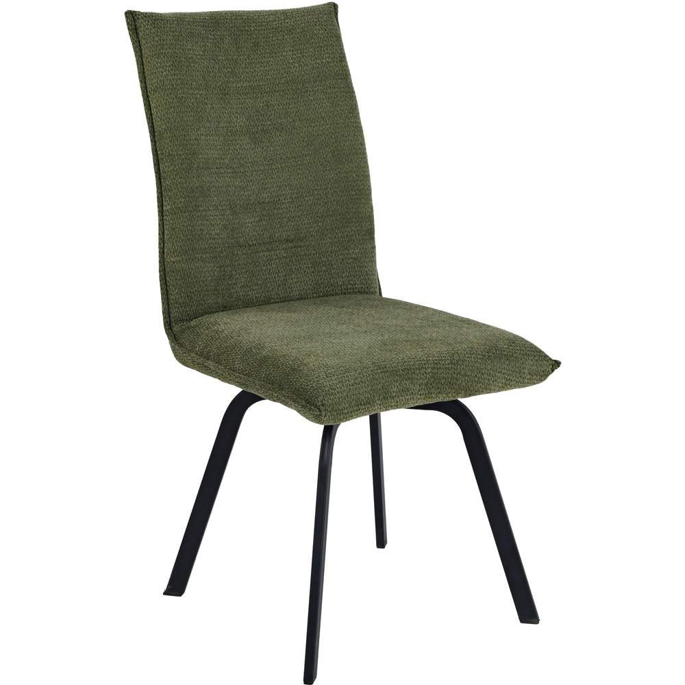 Portland Remi Olive Chenille Dining Chair Image 5