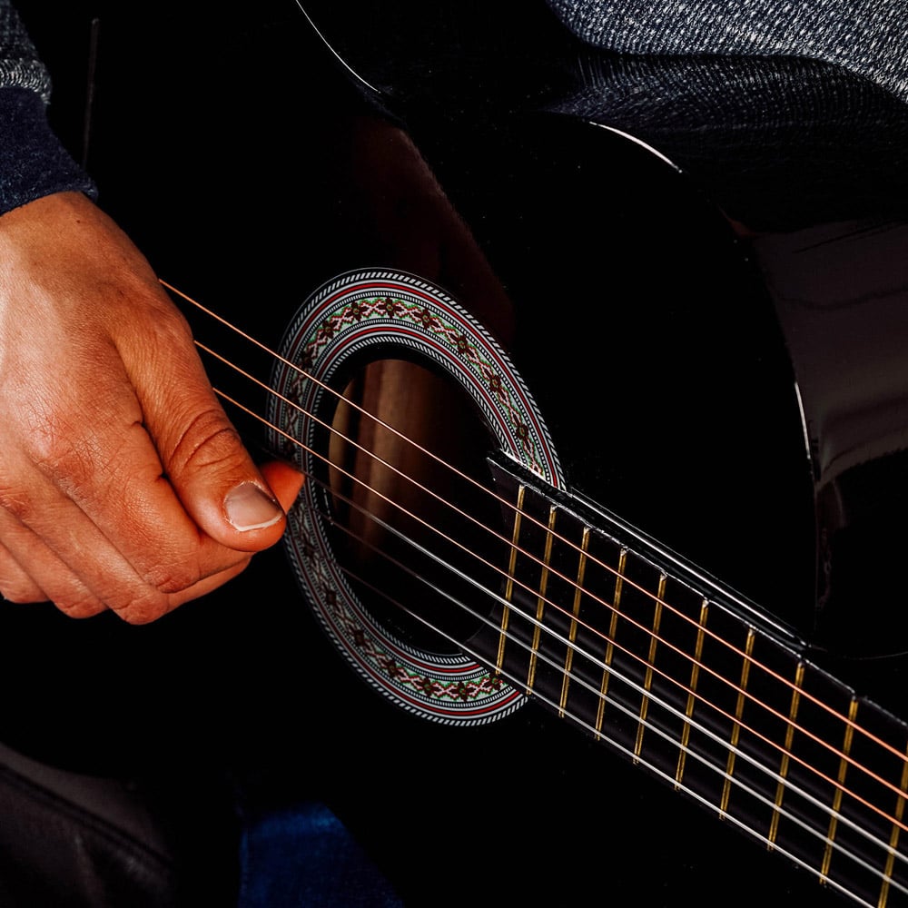 3rd Avenue Black Full Size Classical Guitar Set Image 3