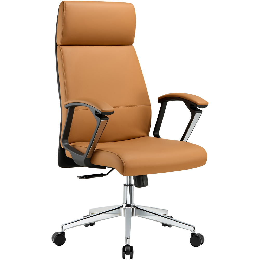 TTAP Tan Faux Leather High Back Executive Office Chair Image 2