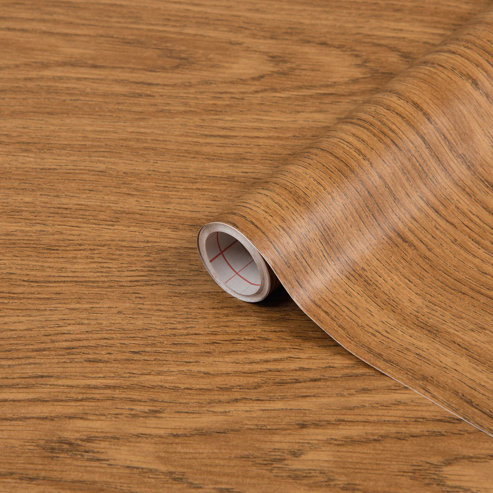 d-c-fix Oak Wood Effect Sticky Back Plastic Vinyl Wrap Film 67.5cm x 2m Image 2