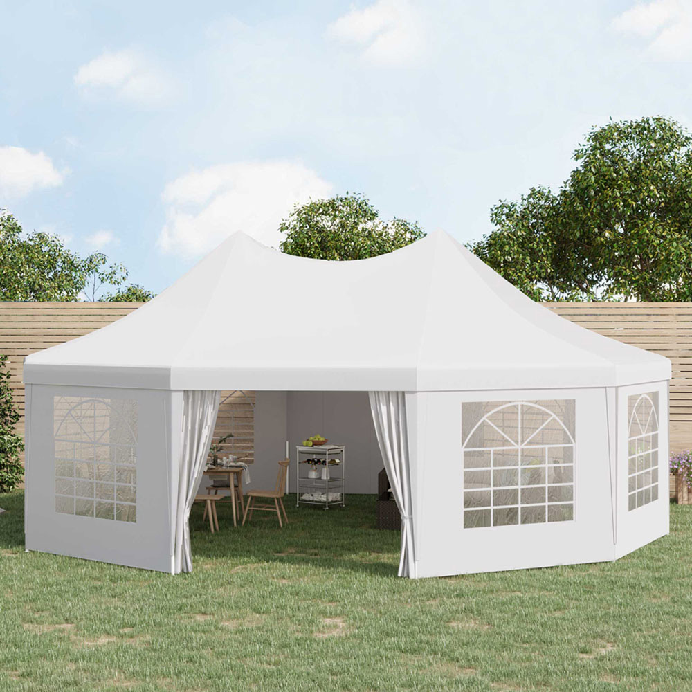Outsunny 8.9 x 6.5m Decagonal Party Tent Image 1