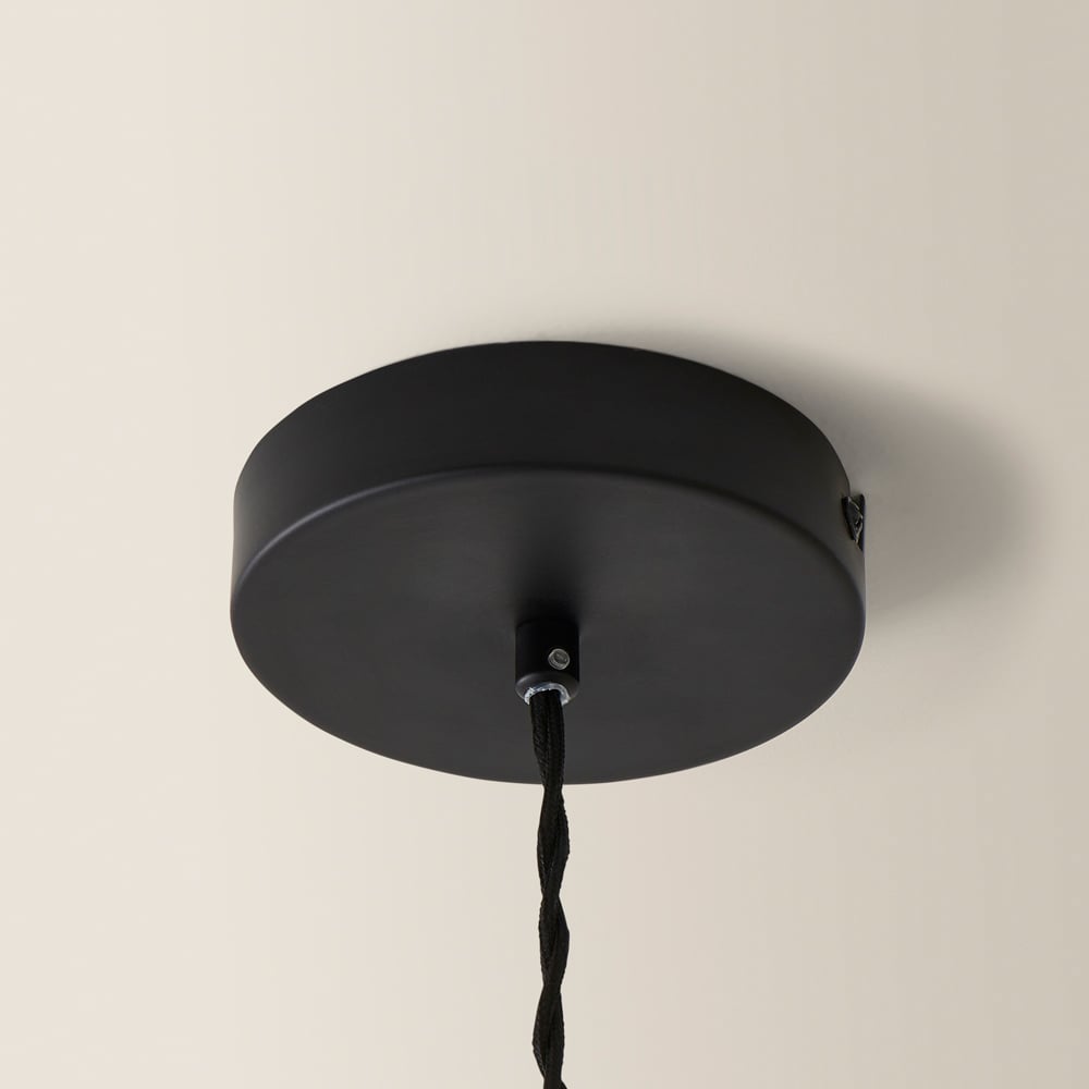 ValueLights Akira Black Pleated Shade LED Pendant Light Image 4