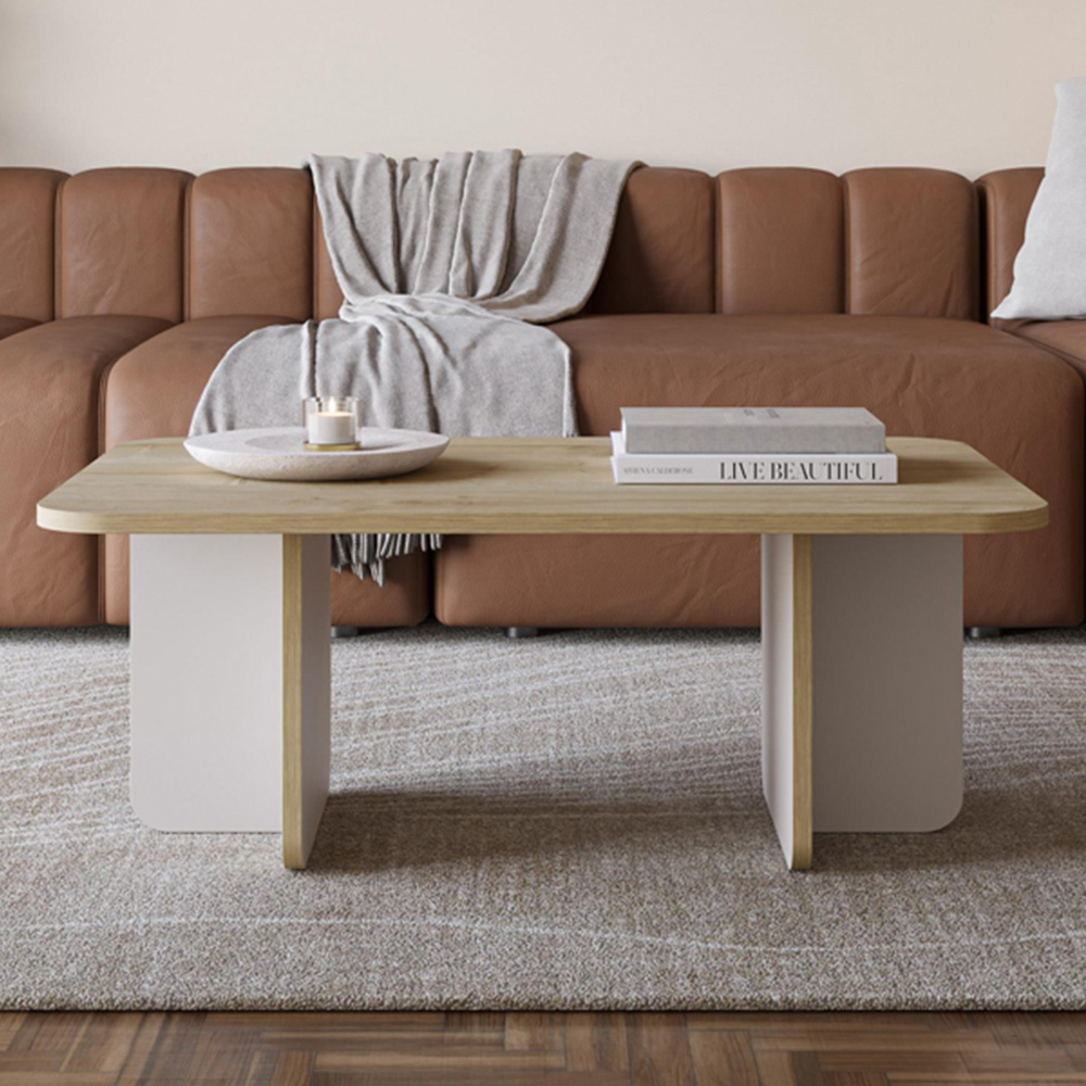 Decortie Hillary Sapphire Oak Coffee Table Image 1