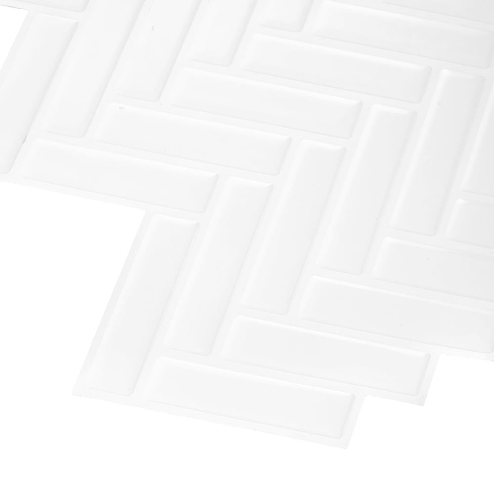 Living and Home White and Grey Self Adhesive Wall Sticker 10 Pack Image 4