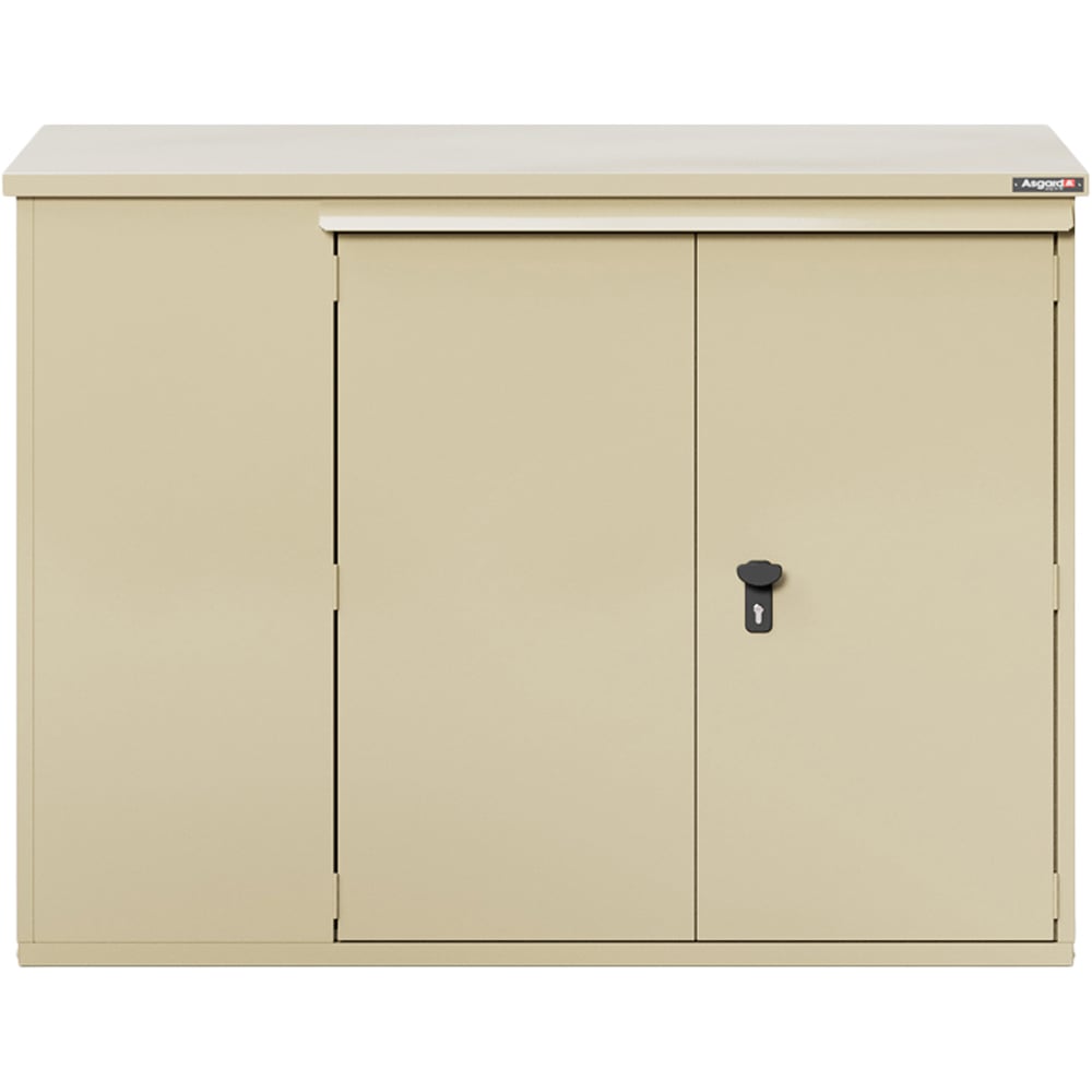 Asgard Addition 6 x 3ft Double Door Cream Bike Storage Shed Image 3