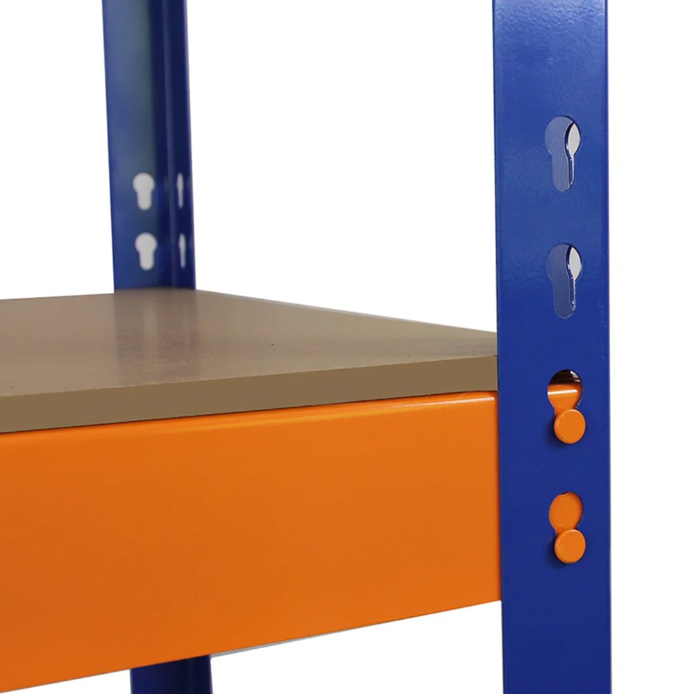 Monster Shop S-Rax Blue and Orange Metal Racking Units 180 x 150 x 50cm 5 Pack Image 6
