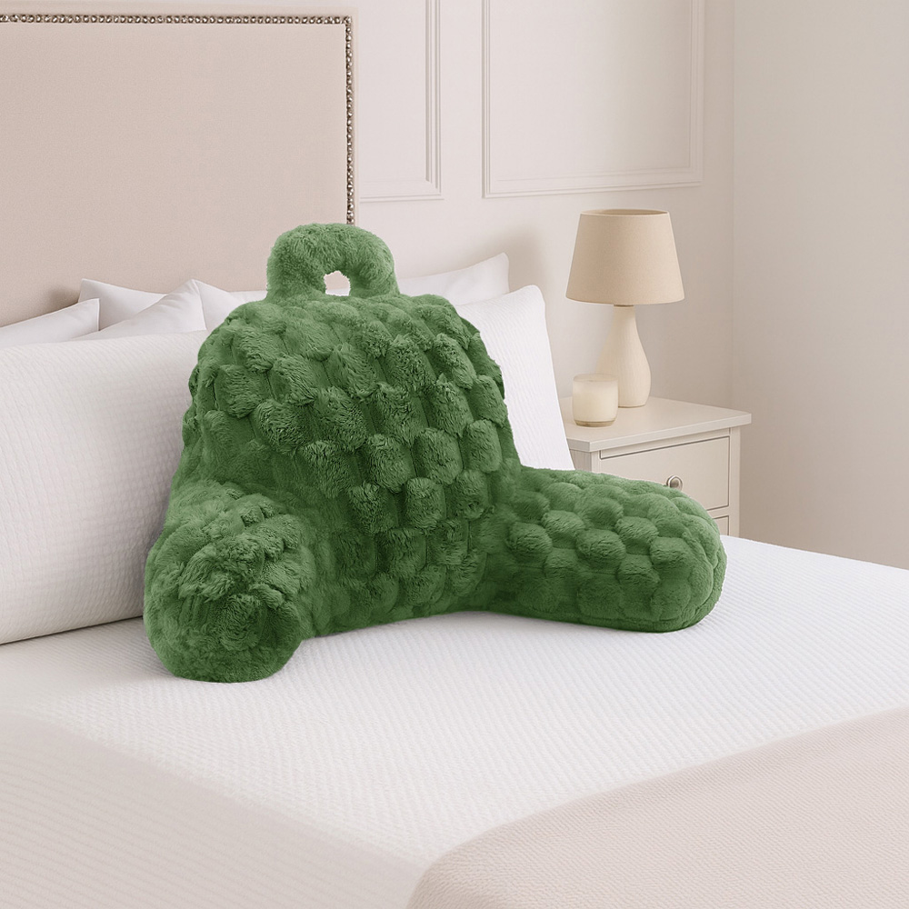 Velosso Olive Chunky Popcorn Back Pillow 65 x 55cm Image 2