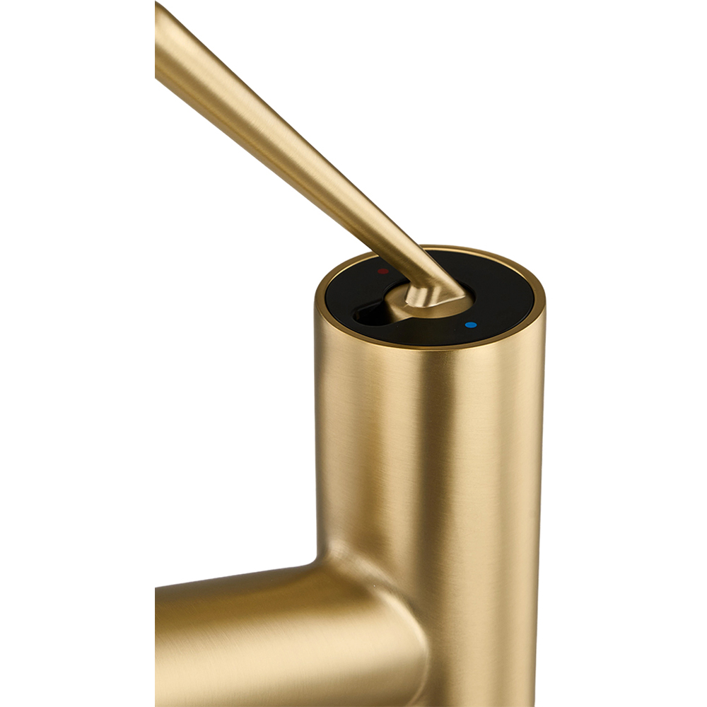Living and Home Gold Metal Basin Mixer Tap Image 6