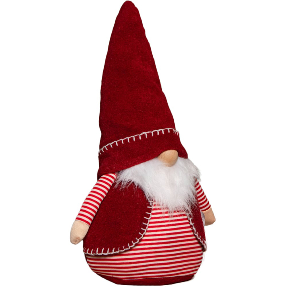 Samuel Alexander Red and White Stripe Sitting Gonk Christmas Decoration 45cm Image 1