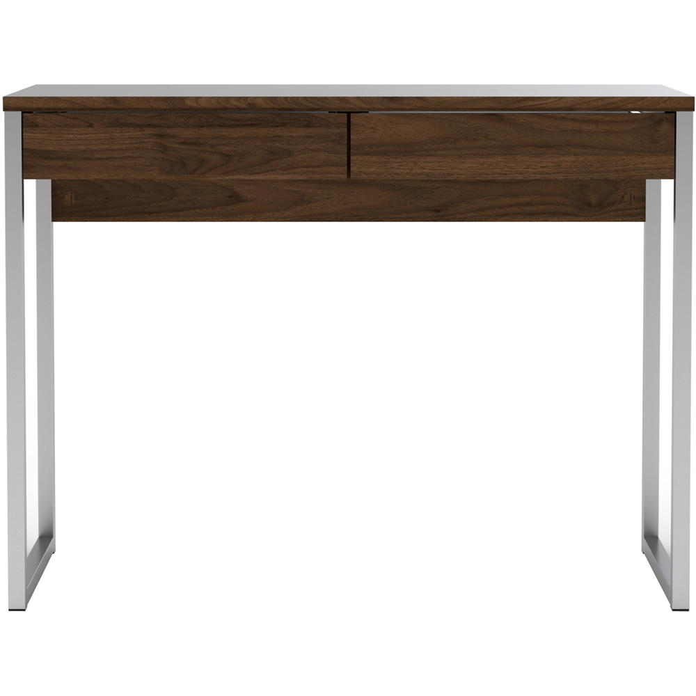 Florence Function Plus 2 Drawer Desk Walnut Image 4