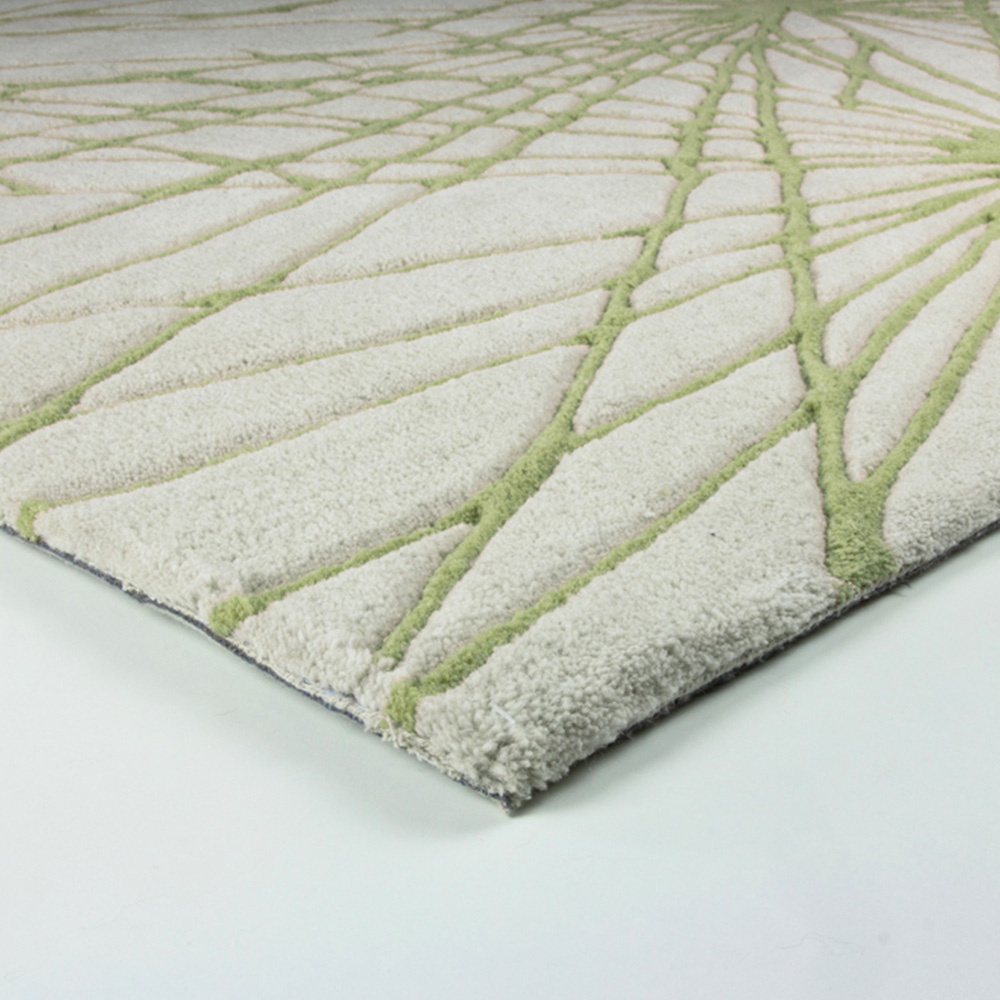 Esselle Home Aura Starburst Natural and Sage Green Rug 120 x 170cm Image 3