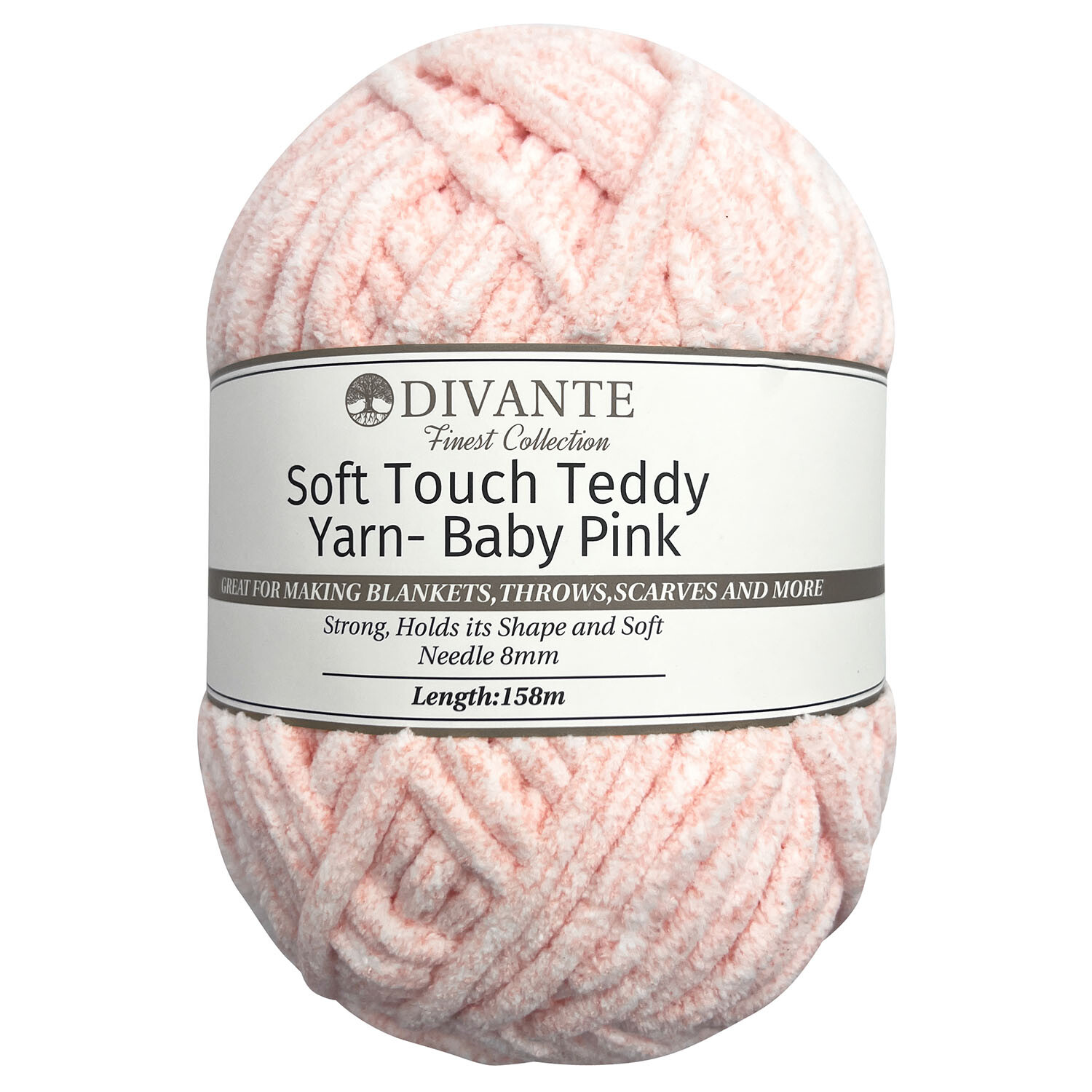 Divante Baby Pink Soft Touch Teddy Yarn 300g Image 1