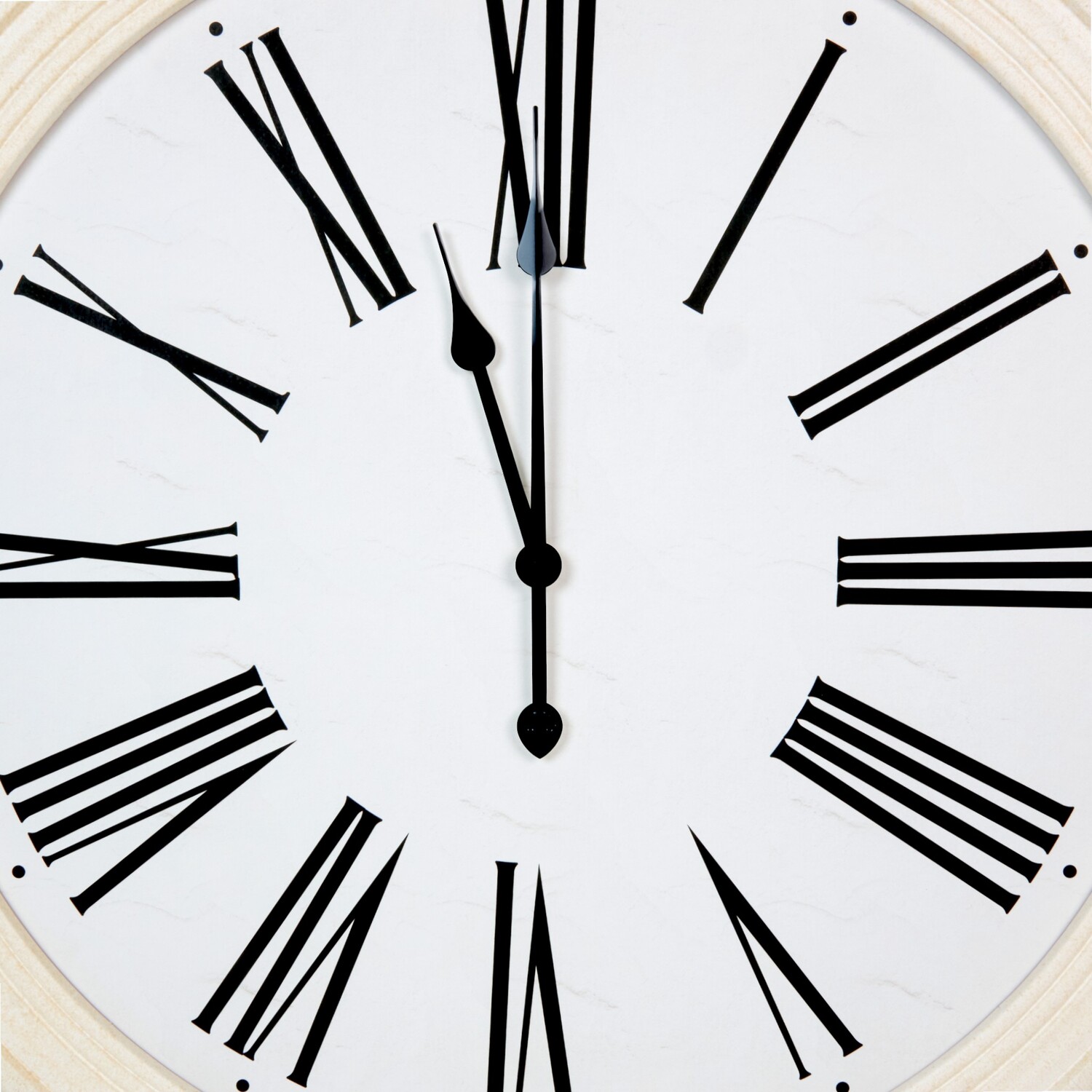 Numeral Clock Cream Image 5