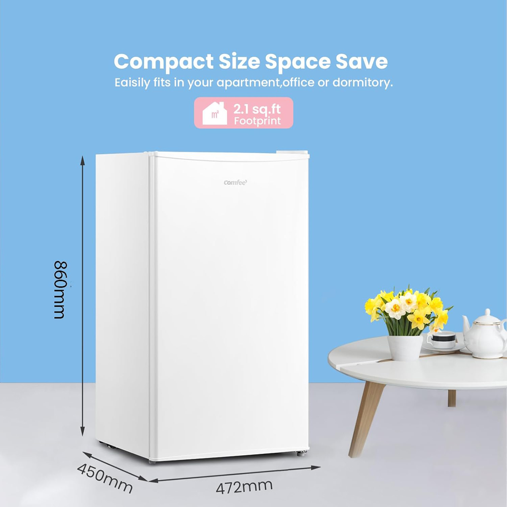 Comfee AJ0400 White 93L Dual Layer Fridge Image 9