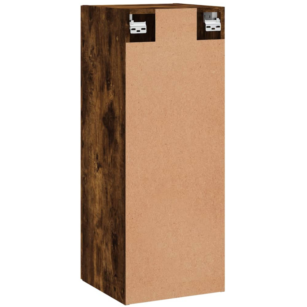 vidaXL Single Door Smoked Oak Wall Mounted Slim Cabinet Image 9