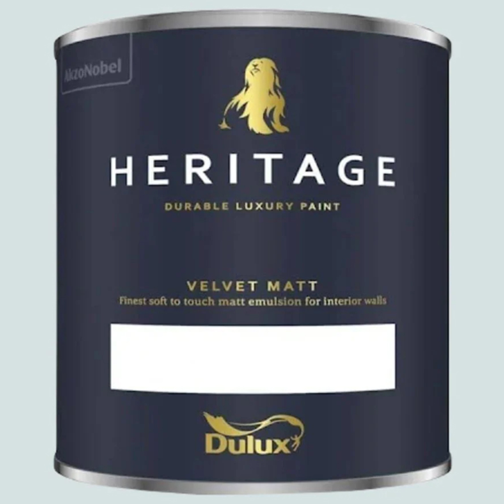 Dulux Heritage Walls and Ceilings Clear Skies Velvet Matt Emulsion Paint 1L Image 2