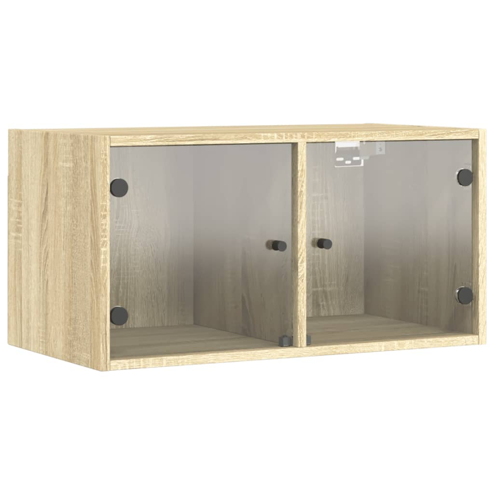 vidaXL 2 Door Sonoma Oak Wall Cabinet Set of 2 Image 6