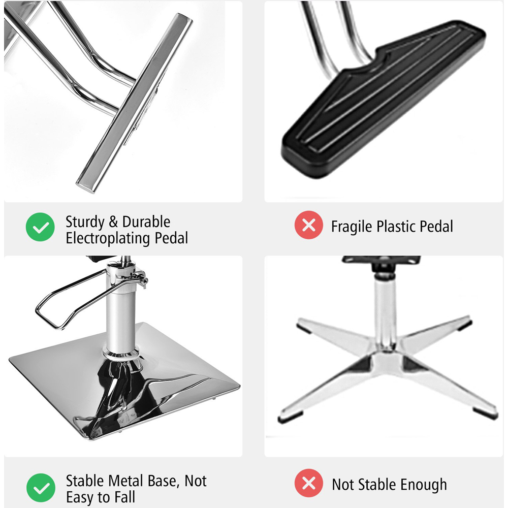 Costway Swivel Hairdressing Chair with Footrest Image 8