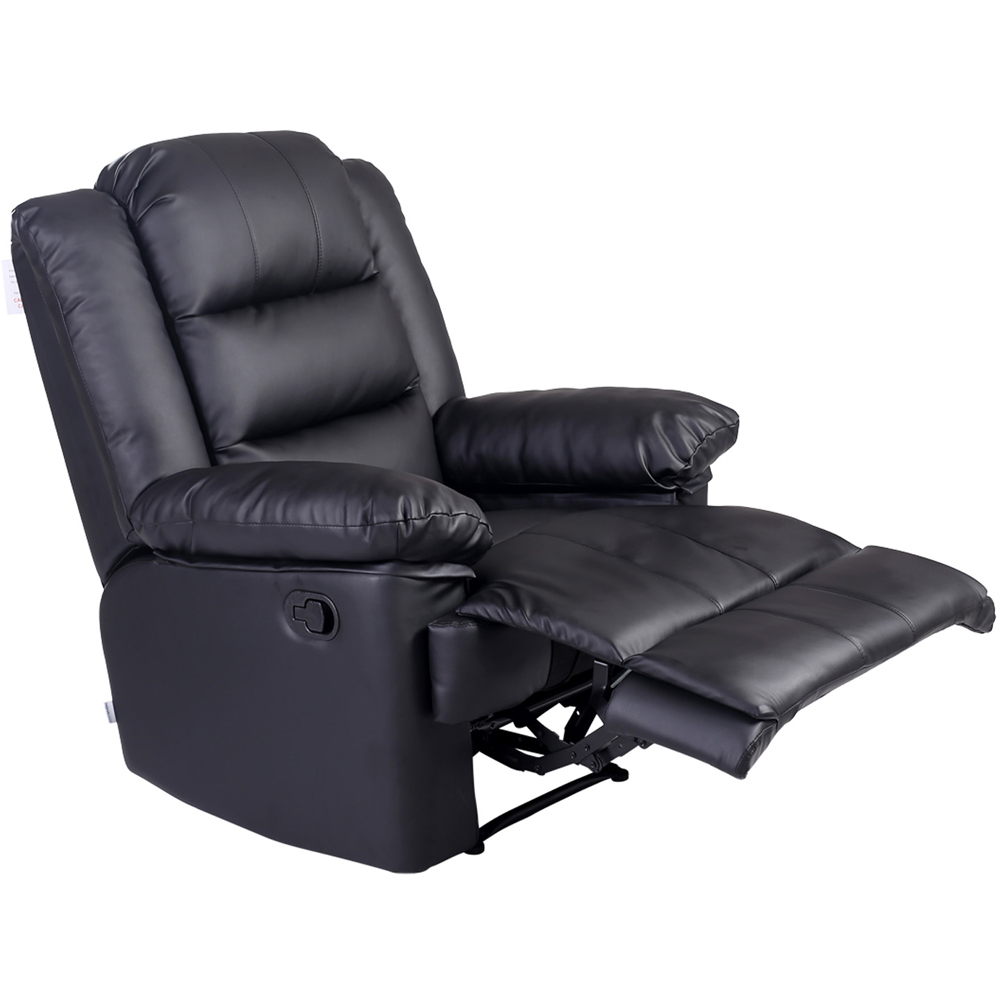Furniture Online Loxley Black Bonded Leather Manual Recliner Chair Image 5