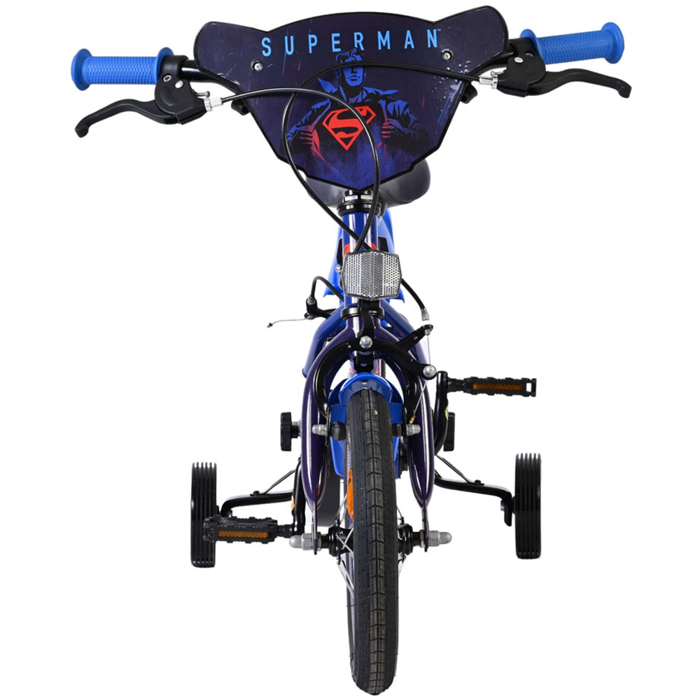 Volare DC Comics Superman Kids 12 inch Multicolour Bike with Stabilisers Image 3