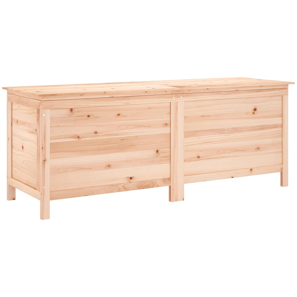 vidaXL 56.5 x 150 x 50cm Brown Fir Wood Garden Storage Box Image 1