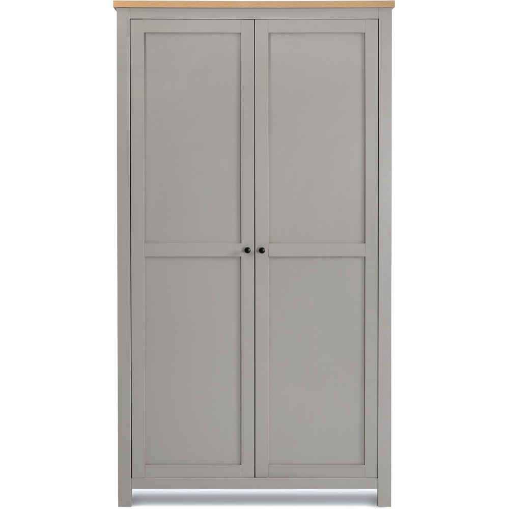 Wiltshire Double Door Grey Wardrobe Image 2