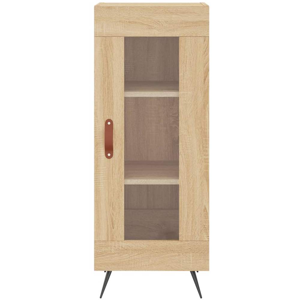 vidaXL Single Glass Door Sonoma Oak Sideboard Image 5