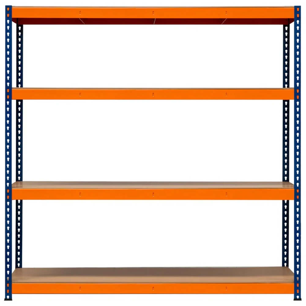Monster Shop S Rax 4 Shelf Blue and Orange Shelving Unit Image 3