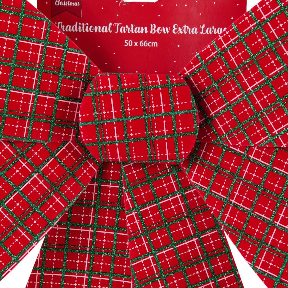 Traditional Tartan Bow - 50cm Image 3