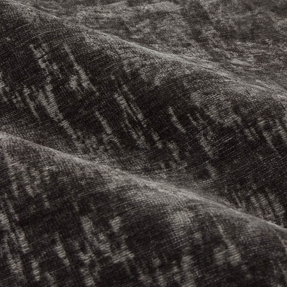 Paoletti Aurelio Charcoal Chenille Fully Lined Eyelet Curtains 229 x 229cm Image 4